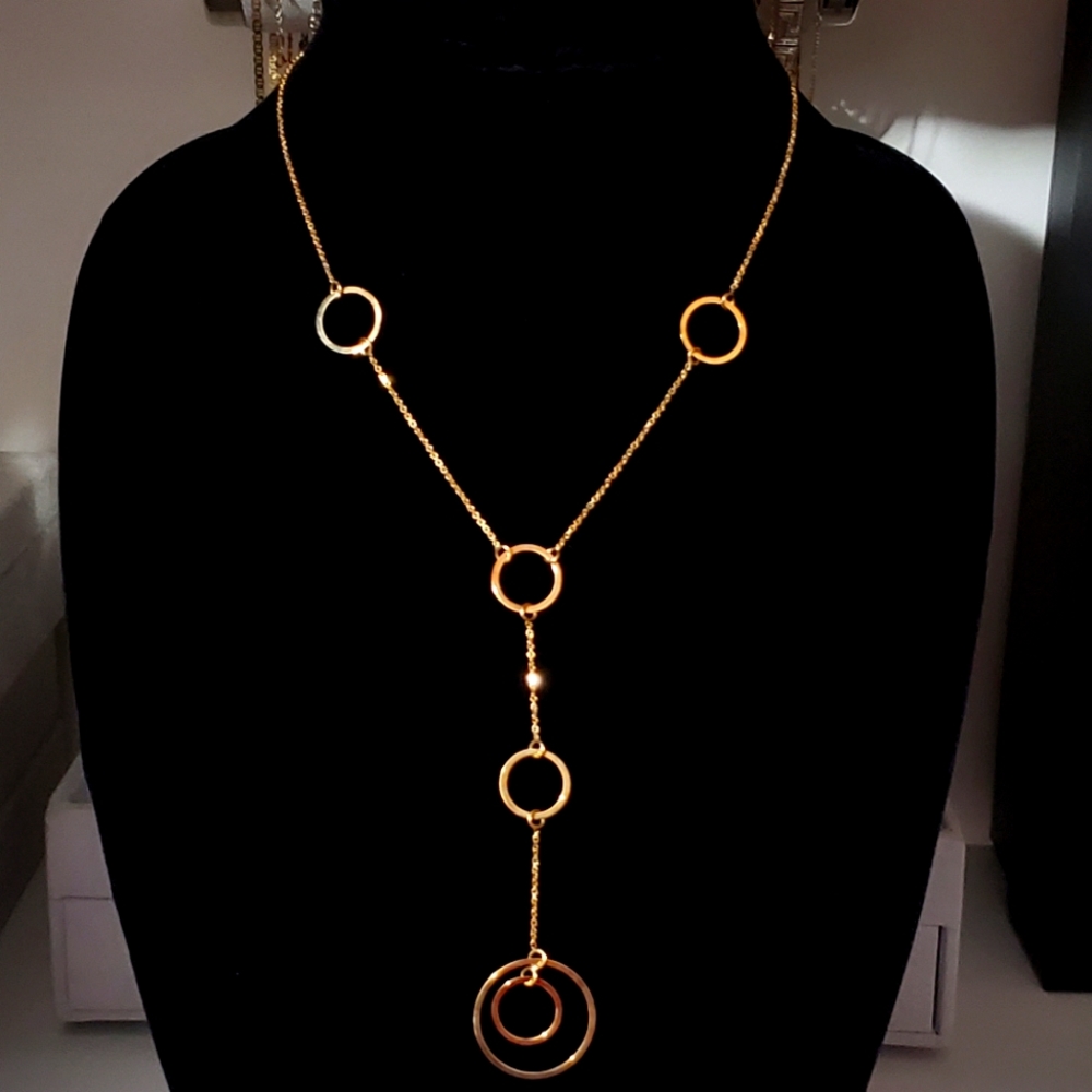 585 Gold Circle Necklace